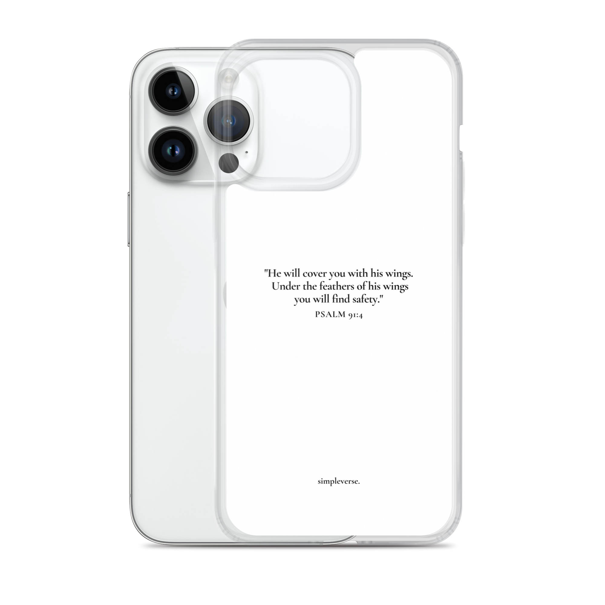Custom Bible Verse – iPhone Case (Clear)