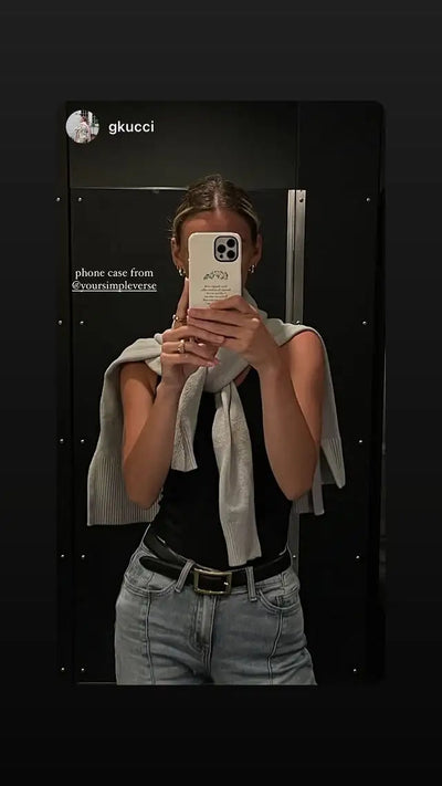 UGC photo by @gkucci showing Simpleverse Bible verse phone case