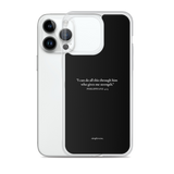 Custom Bible Verse – iPhone Case (Clear)