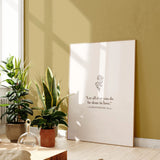 “All things in love” minimal Christian text art near plants, printable PDF and 300-dpi JPG.