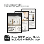 Simpleverse digital wall art printing guide – step by step PDF included with purchase to print Christian artwork at home or online