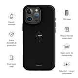 Nail Cross iPhone Case Black